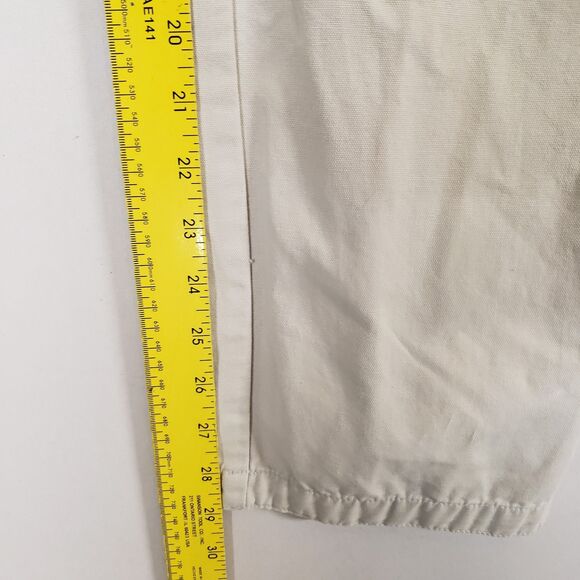 Columbia Outdoor Hiking Pants Women's 12 Long Beige Khaki Straight Leg Pockets - Picture 14 of 14